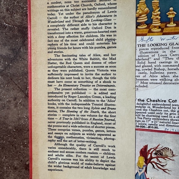 Vintage 1965 The Works of Lewis Carroll with Alice in Wonderland newspaper clips - Picture 7 of 9